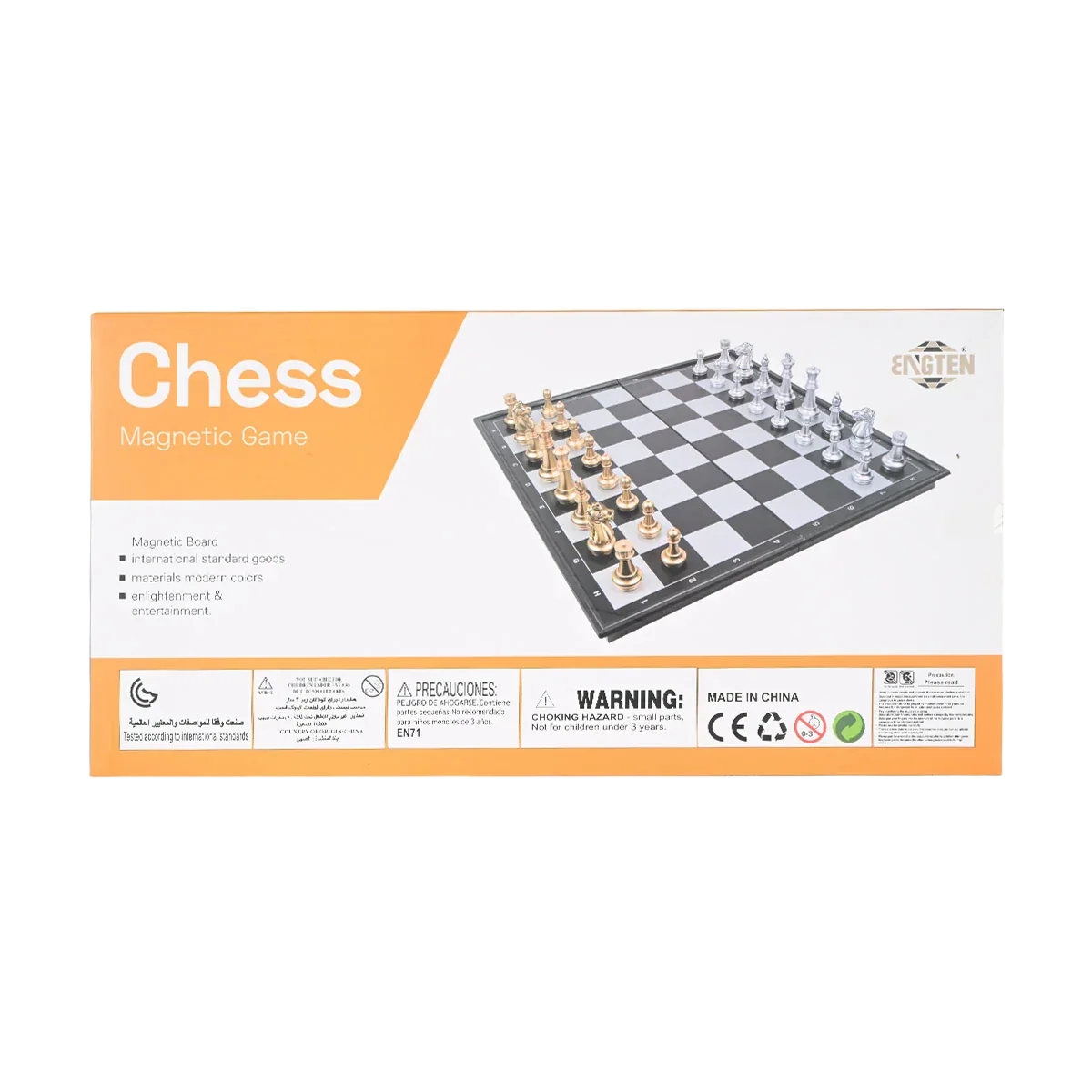 Magnetic Travel Chess Set - Folding Board with Pieces