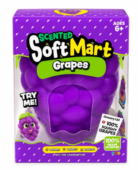Large Grapes Squishy Squeeze Toy – Slow Rising Stress Relief Sensory Toy - product image