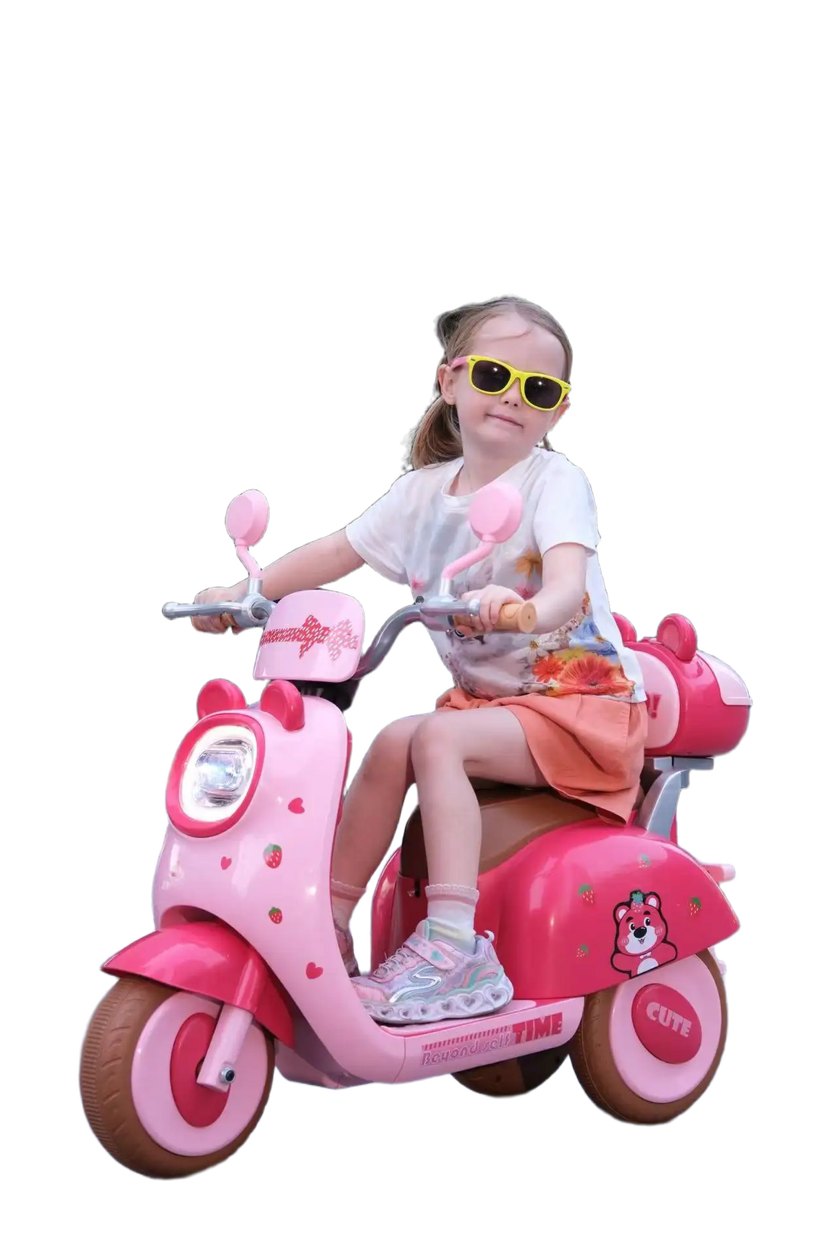 Pink Vespa Scooter Battery Powered Ride-On