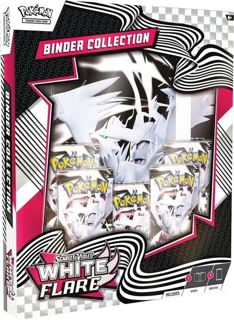 Pokemon Collection with Binder – White Flare Fire English