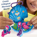 Mermaid Shell Playset for Girls with Doll Accessories & Seahorse Carriage