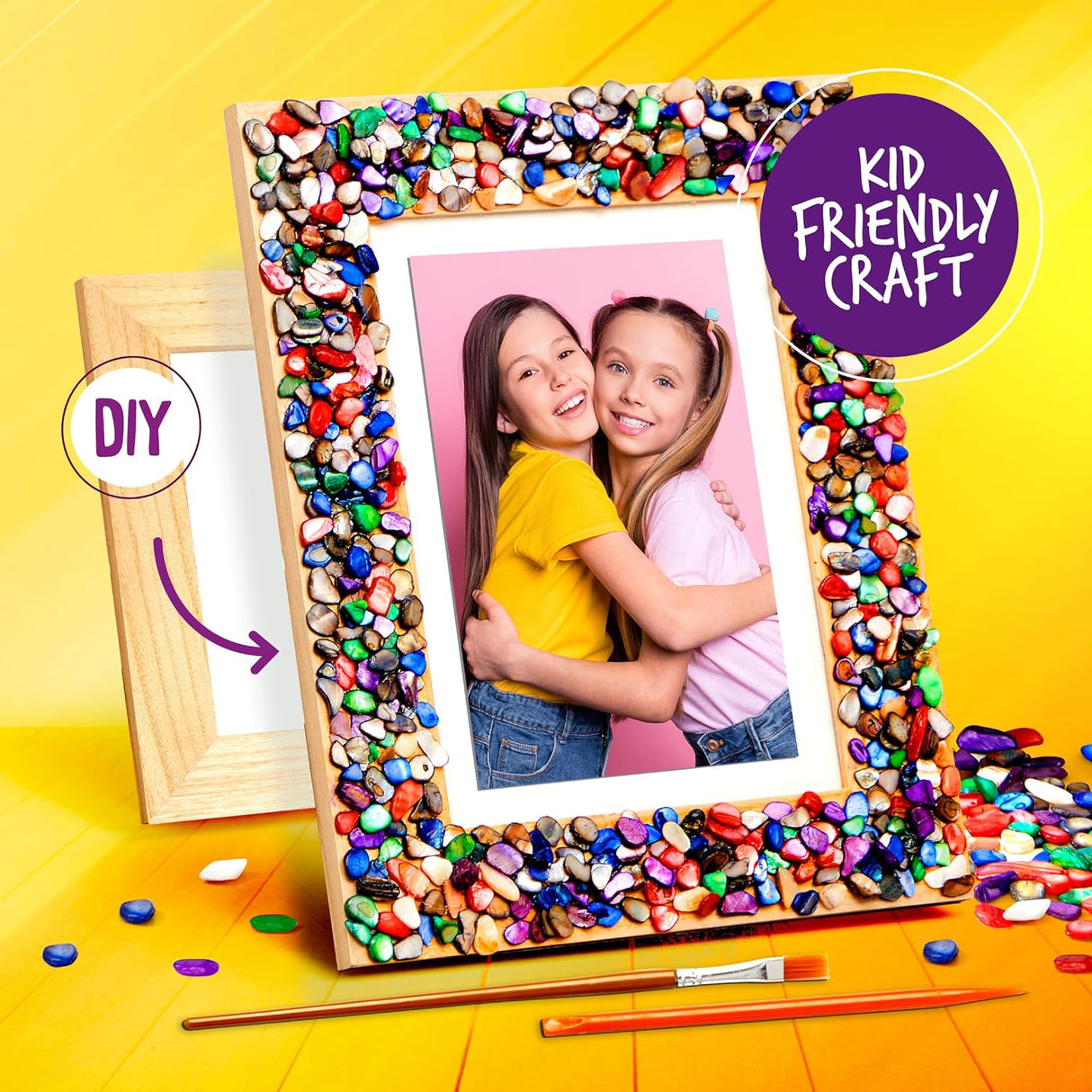 Dan & Darci Create Your Own Mosaic Picture Frame Kit for Kids