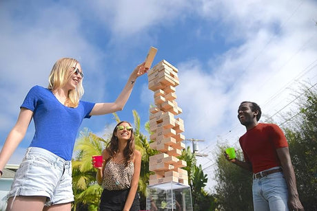 Jenga GIANT Genuine Hardwood Game – Stacks Over 4 Feet High