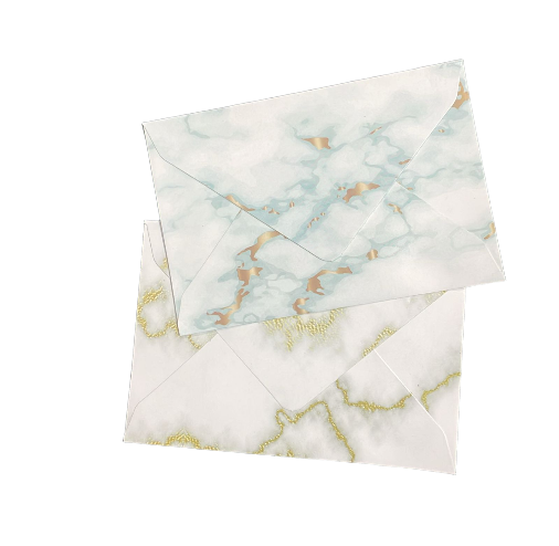 Marble Theme Mini Envelopes