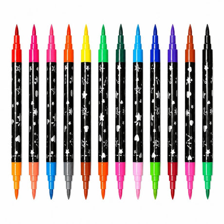 Glitter Dual Tip Markers 18-Piece Set – No. 325-18