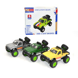 Links to 4 WHEEL DRIVE PULL BACK CAR ASSORTED 3 by 