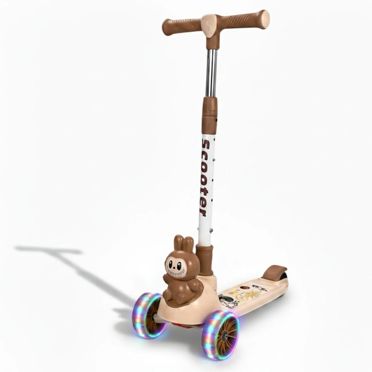 Labubu 3 Wheel Scooter – Kids Kick Scooter with LED Light-Up Wheels
