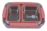 Smile Stainless Steel Lunch Box (Assorted Designs, Sold as Single)