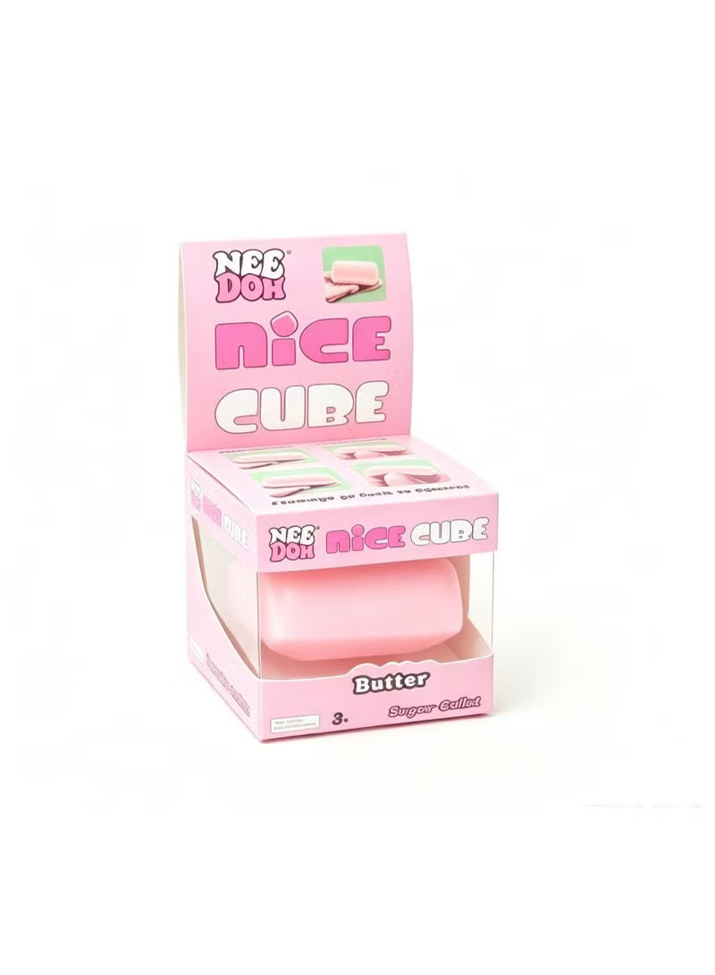 NeeDoh Nice Cube Butter Squish – Ultra Soft Sensory Fidget Squeeze Toy (Sold as Single)