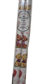 Gift Wrapper Teddy 2 Pcs (Assorted Colors, Sold As Single)