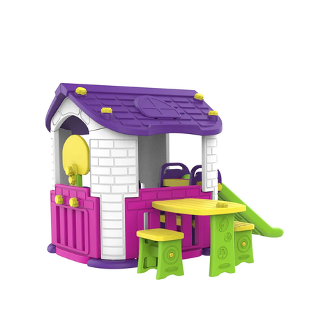 Kids All-in-One Indoor Playhouse with Slide