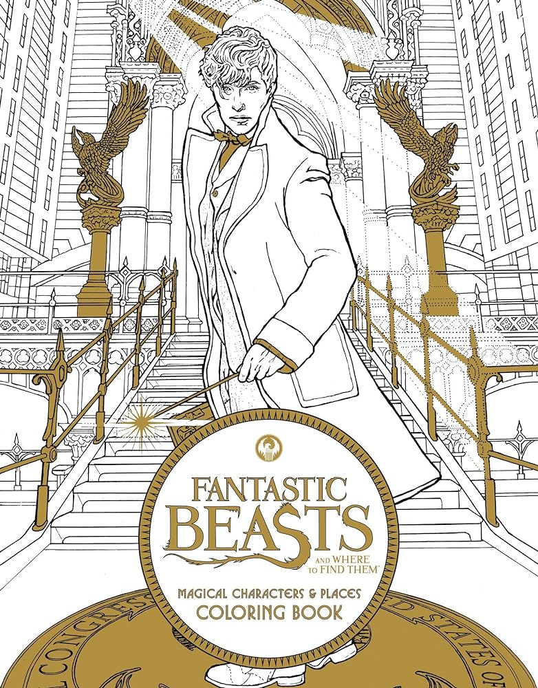 Book cover image of Fantastic Beasts and Where to Find Them: Magical Characters and Places Coloring Book