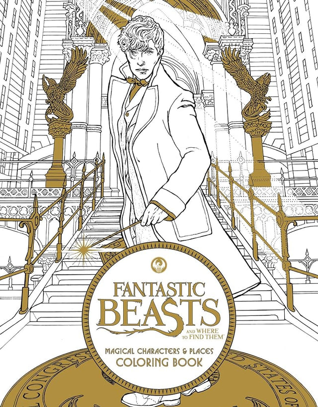 Book cover image of Fantastic Beasts and Where to Find Them: Magical Characters and Places Coloring Book