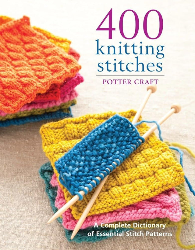 Book cover image of 400 Knitting Stitches: A Complete Dictionary of Essential Stitch Patterns