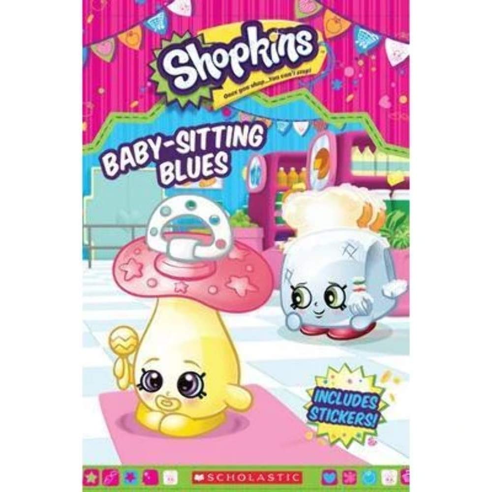 Book cover image of Baby-Sitting Blues Reader with Stickers (Shopkins)