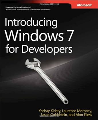 Book cover image of Introducing Windows® 7 for Developers