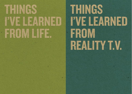 Book cover image of Jotty Journals: Wisdom: Things I've Learned from Life and Things I've Learned from Reality TV