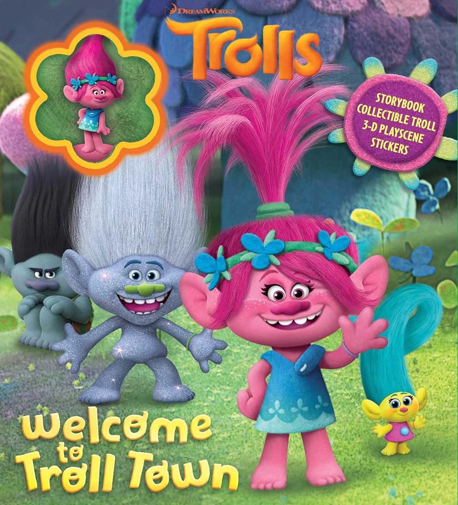 DreamWorks Trolls: Welcome to Troll Town: Storybook with Poppy Collect ...