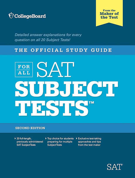 The Official Study Guide for ALL SAT Subject Tests, 2nd Edition - product image