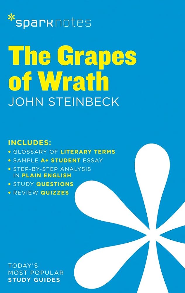 Book cover image of The Grapes of Wrath SparkNotes Literature Guide: Volume 28
