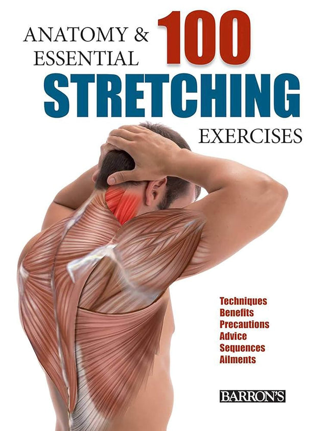 Book cover image of Anatomy and 100 Essential Stretching Exercises