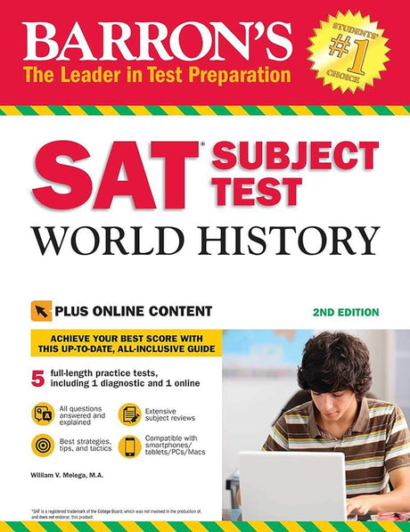 SAT Subject Test World History with Online Tests (Barron's SAT) - product image