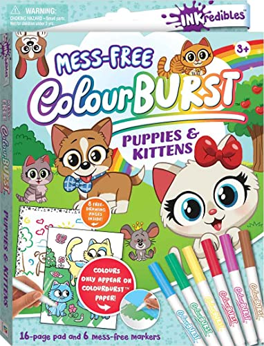 Book cover image Inkredibles Colour Burst: Puppies and Kittens
