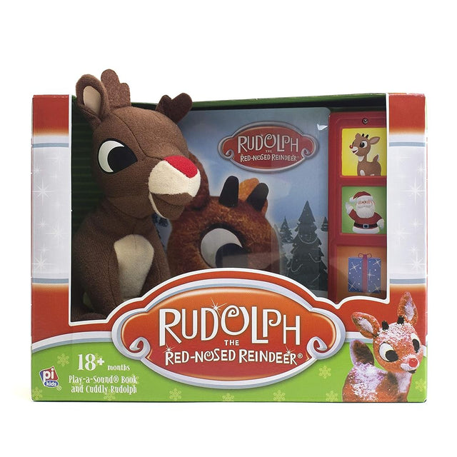 Book cover image of Rudolph the Red-Nosed Reindeer Board Sound Book and Plush Toy - PI Kids