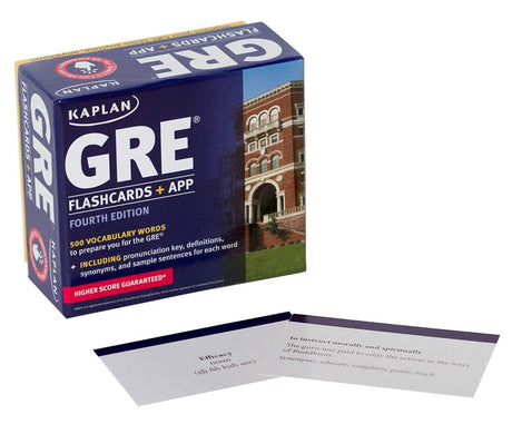 Book cover image of GRE Vocabulary Flashcards + App (Kaplan Test Prep)