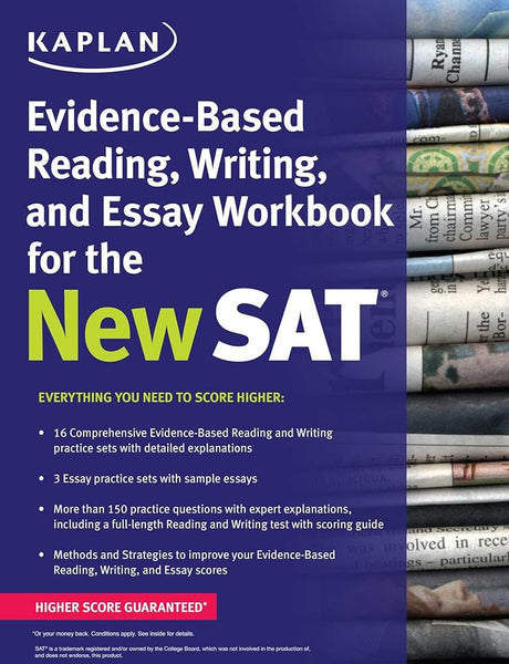 Book cover image of Kaplan Evidence-Based Reading, Writing, and Essay Workbook for the New SAT (Kaplan Test Prep)