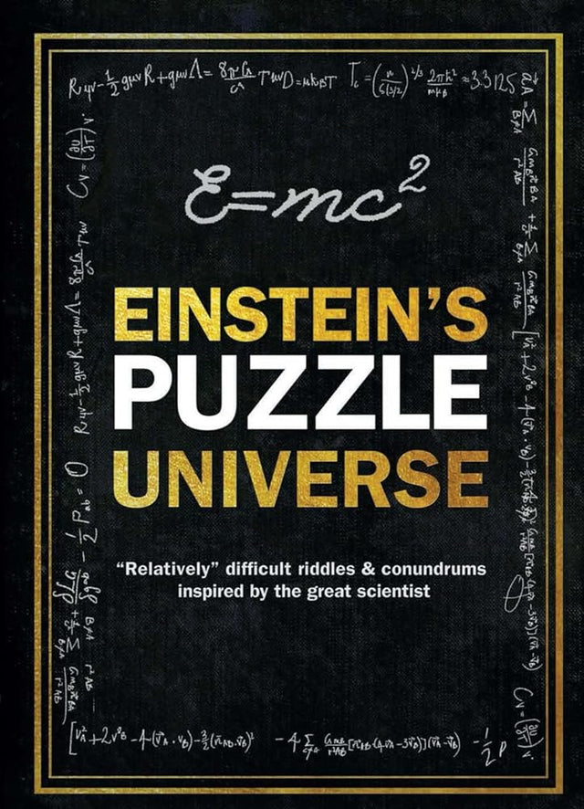 Book cover image of Einstein's Puzzle Universe: "Relatively" Difficult Riddles & Conundrums Inspired by the Great Scientist