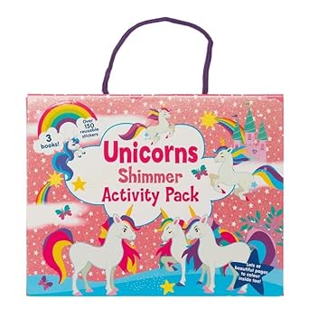 Book cover image Unicorns Shimmer Activity Pack