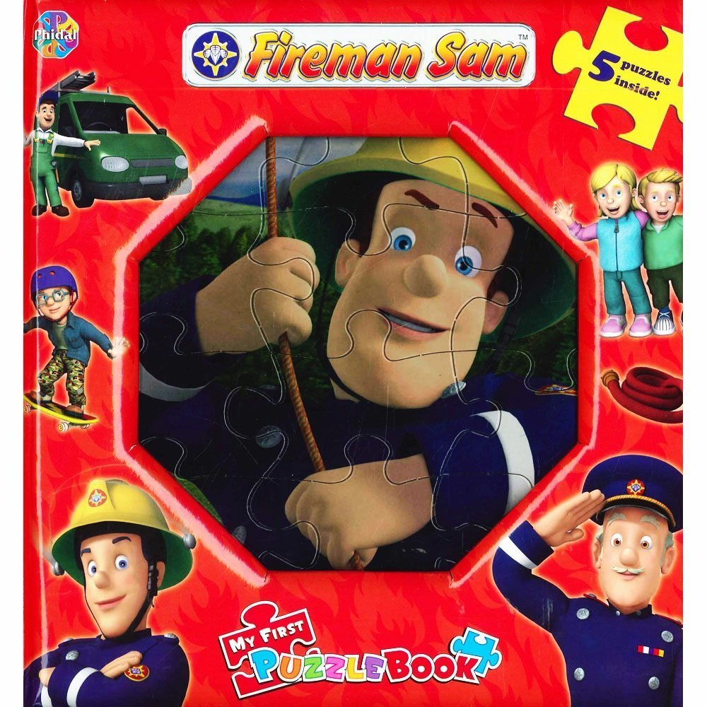 Book cover image Fireman Sam my first puzzle book . 5 puzzles by PHIDAL