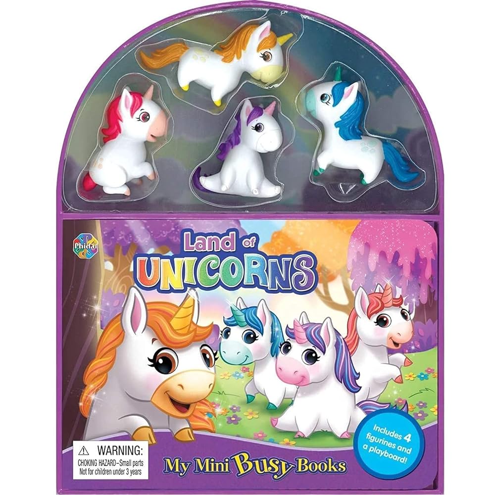 Book cover image Land of Unicorns My Mini Busy Book