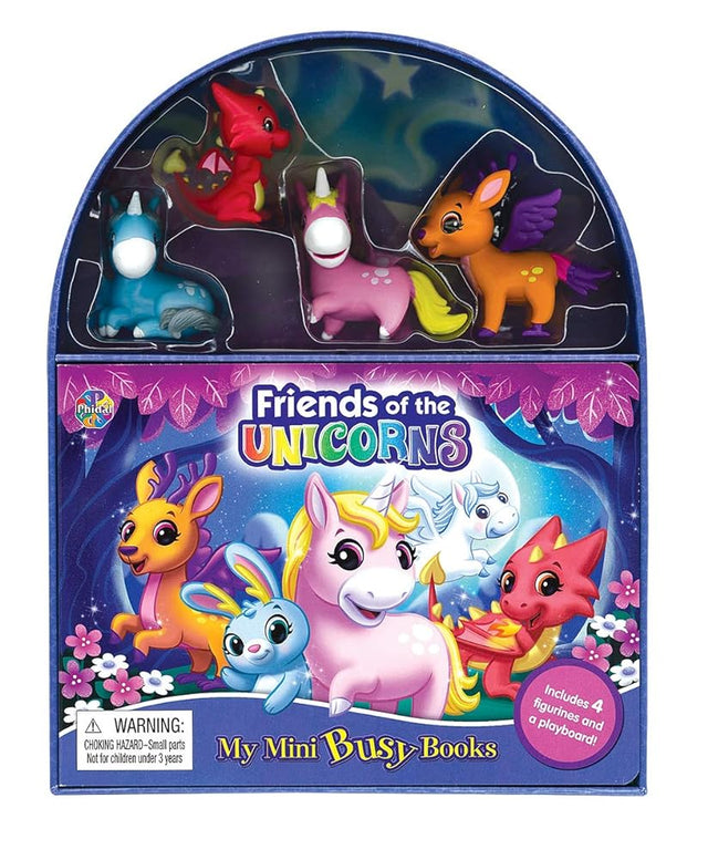 Book cover image Friends of the Unicorns My Mini Busy Book
