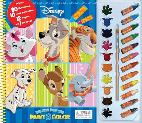 Book cover image Disney Animal Classics Deluxe Poster Paint & Color