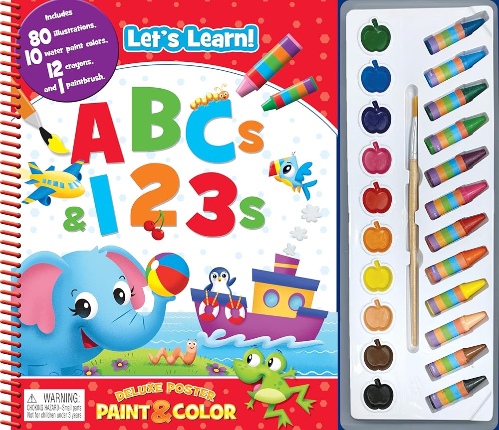 Book cover image Preschool Abc/123 Deluxe Poster Paint & Color