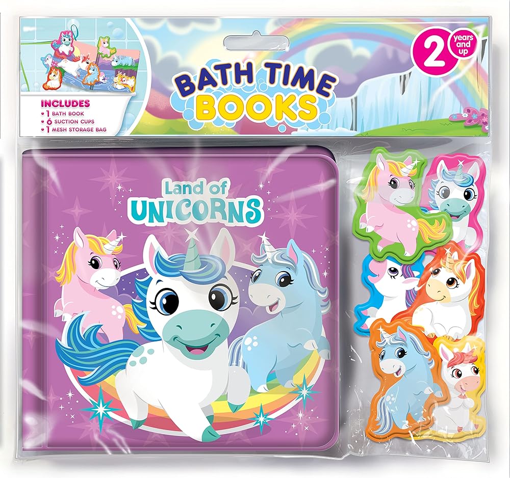 Book cover image Land of Unicorns Bath Time Books