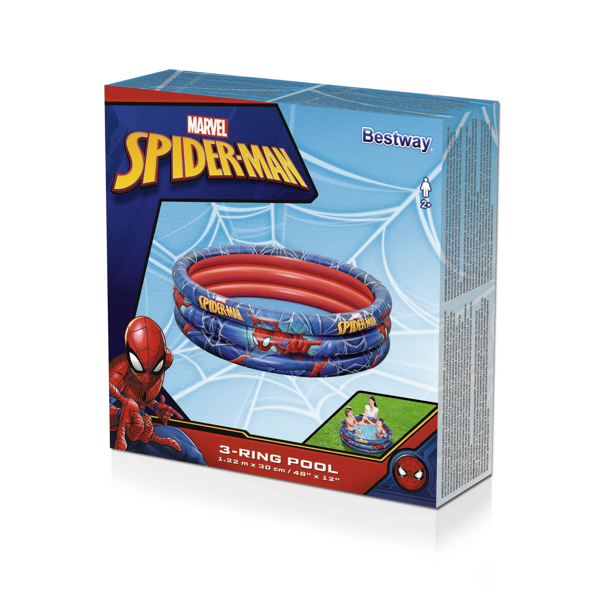 Bestway Spiderman Inflatable Pool - 3-ring - 122 cm x 30cm