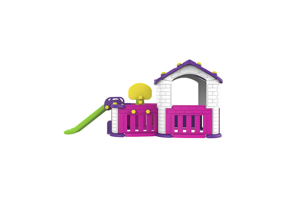 Big Indoor/Outdoor Playhouse with 3 Play Activity 2y+ Multicolored