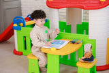 Big Indoor/Outdoor Playhouse with 3 Play Activity 2y+ Multicolored