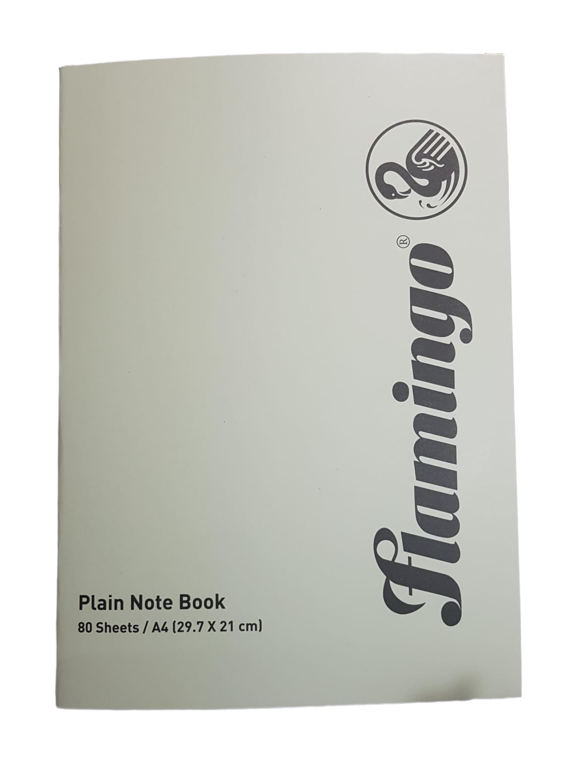 Flamingo A4 Notebook – Plain Pages, 80 Sheets