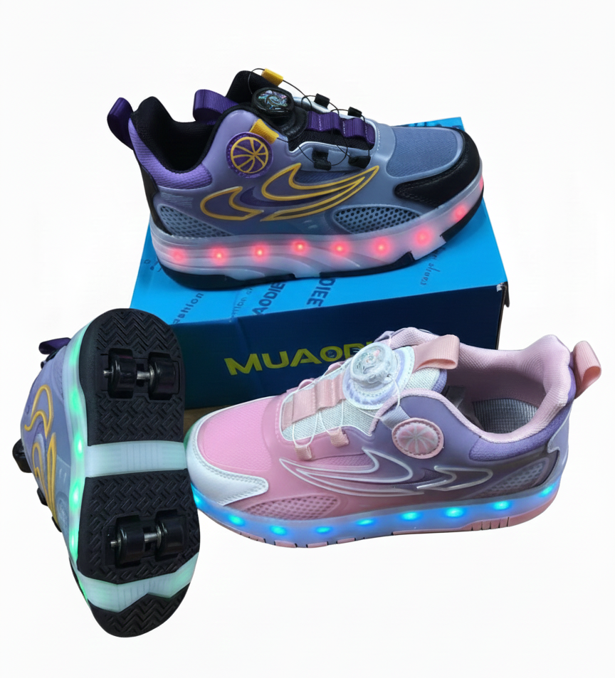 Two-Wheeled Roller Skate Shoes with LED