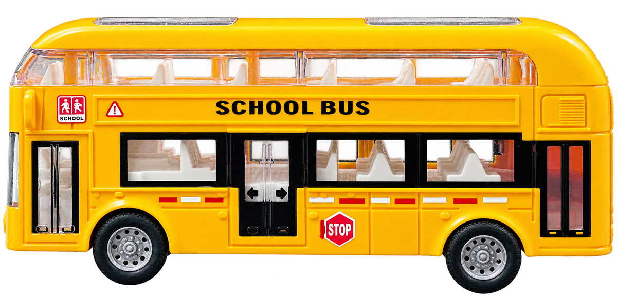 School Double Decker Bus Toy for Kids