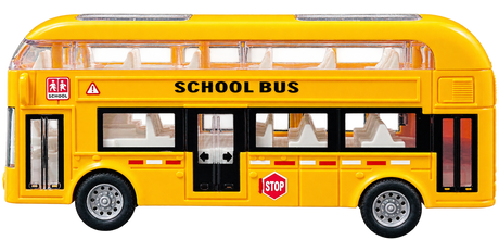 School Double Decker Bus Toy for Kids