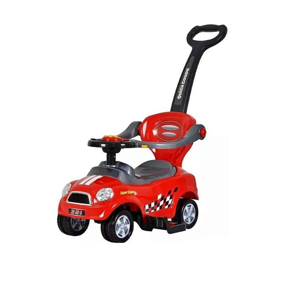 Quick Coupe Ride-On Car – Red / Blue / Magenta