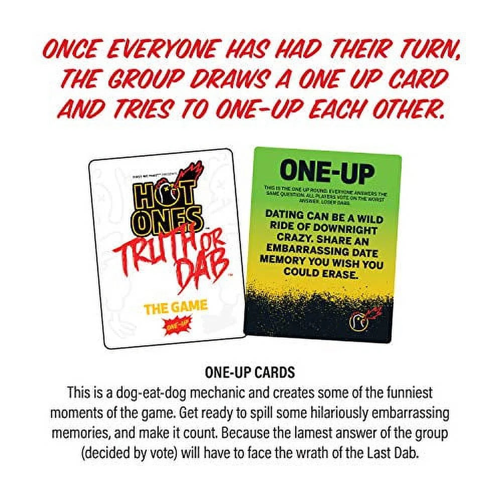 Hot Ones Truth or Dab the Game - Hot Sauce Included (Ages 17+)