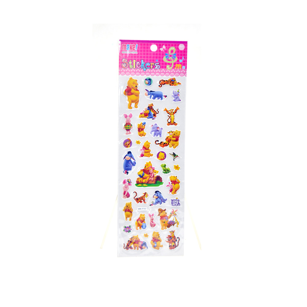 Winnie The Ppoh Puffy Stickers – Funzone