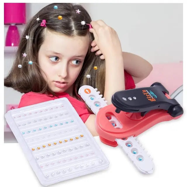 Hair Sparkle Toy Kit for Girls – DIY Hair Styling Set with 8 Pieces