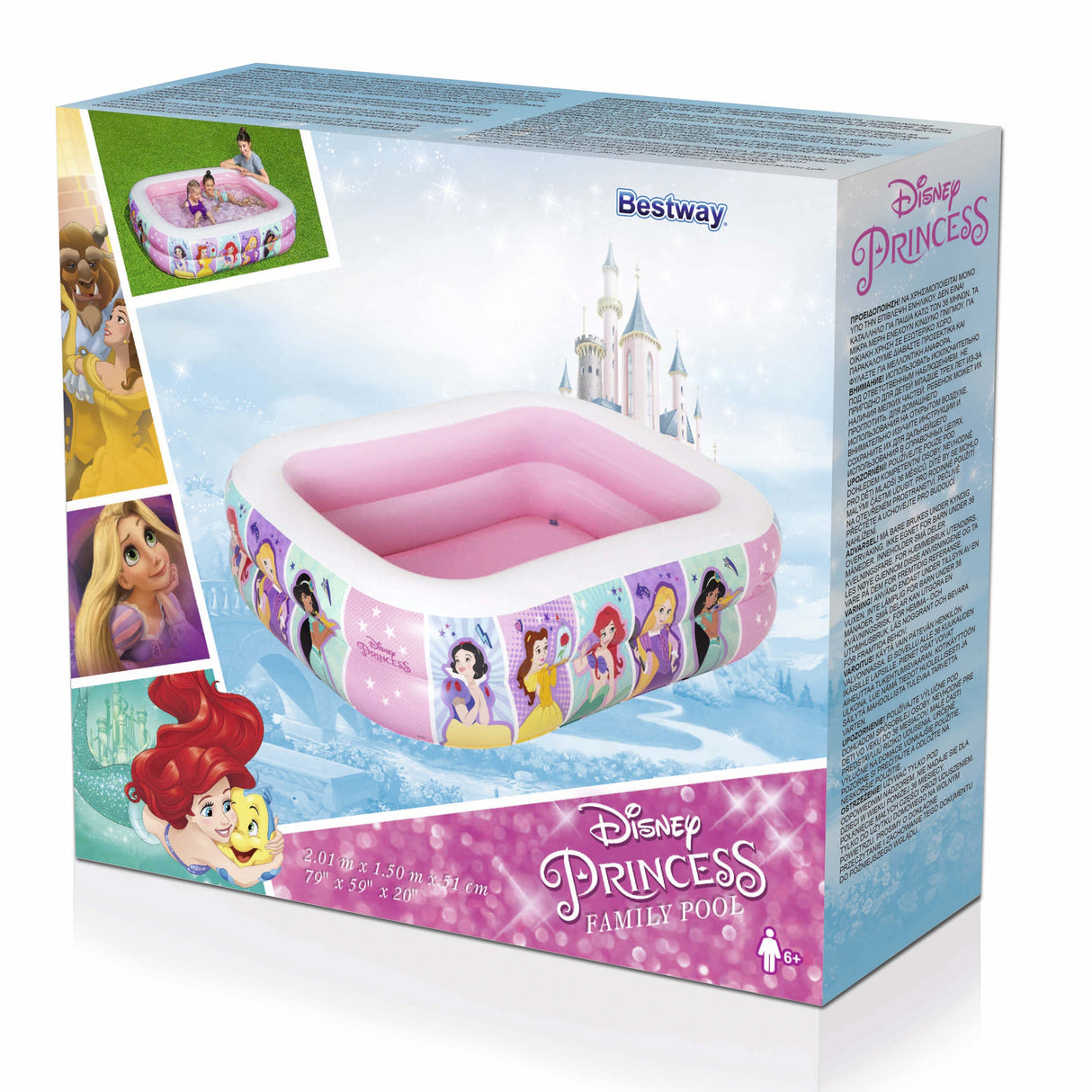 Bestway Disney - Princess Inflatable Family Pool 201 x 150 x 51 cm